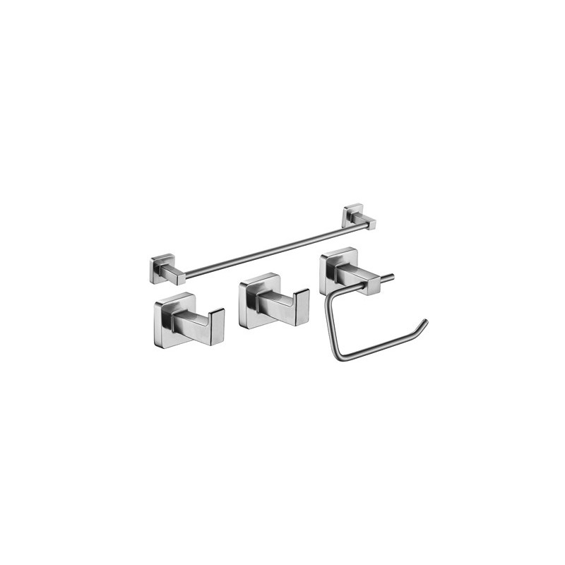 ACCESORIOS CUBE SET 4 PIEZAS - NICKEL (73028NK)