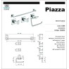 ACCESORIOS CUBE SET 4 PIEZAS - NICKEL (73028NK)