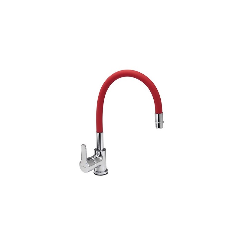 GRIFERIA CROMATIC EMBLEM COCINA MESADA ROJO (10016RO)