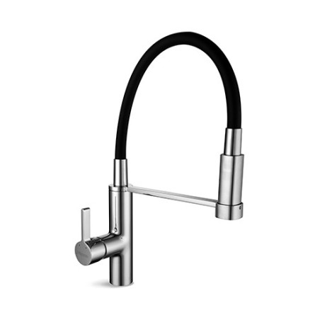 GRIFERIA KITCHEN PRO COCINA MESADA C/FLEXIBLE Y ROCIADOR EXTRAIBLE (10317)