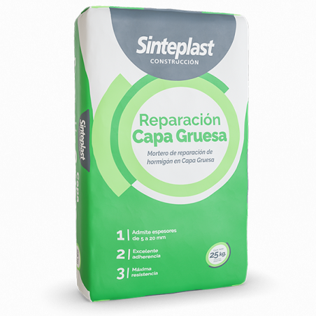 SINTEPLAST REPARACIÓN CAPA GRUESA X25 KG